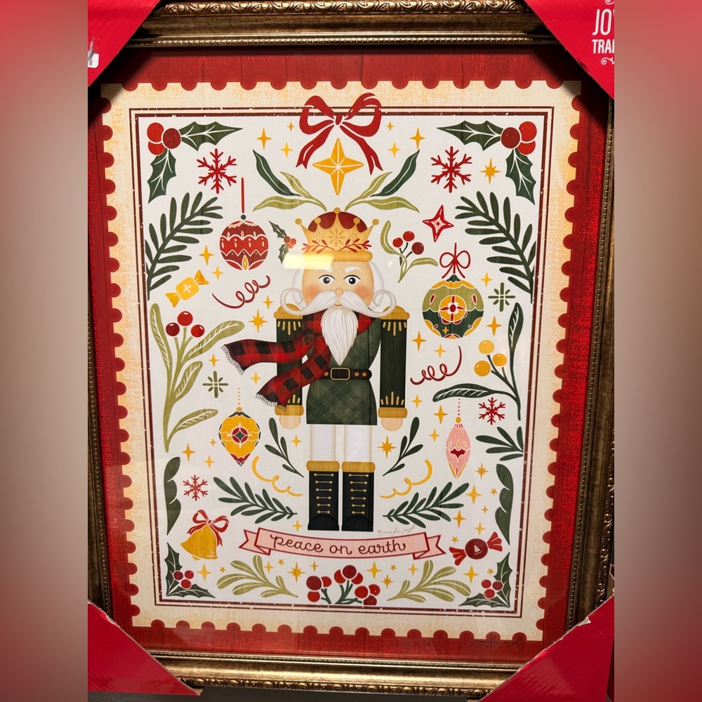 Joyful Traditions Framed Holiday Wall Art – Nutcracker | 18x22 | New
